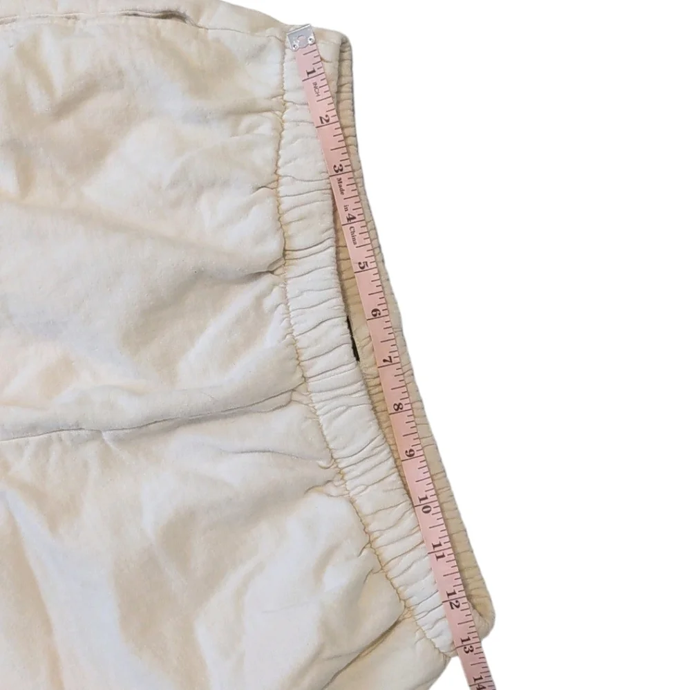 Levavi Varsity Club Made in USA Cotton Sweatpants Medium Bone - Picture 6 of 14